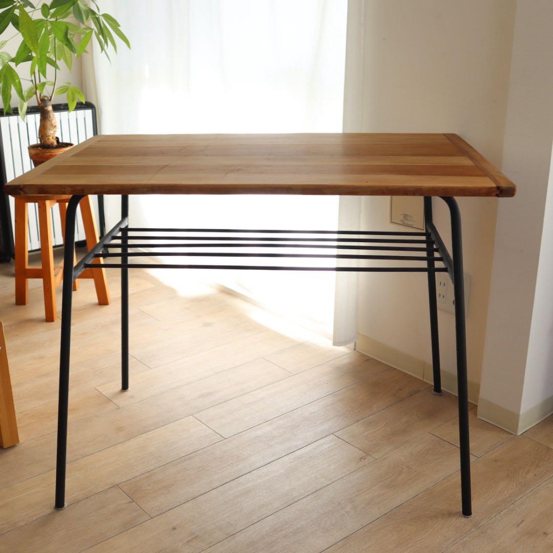 益子古道具店の木製家具リメイクダイニングテーブル