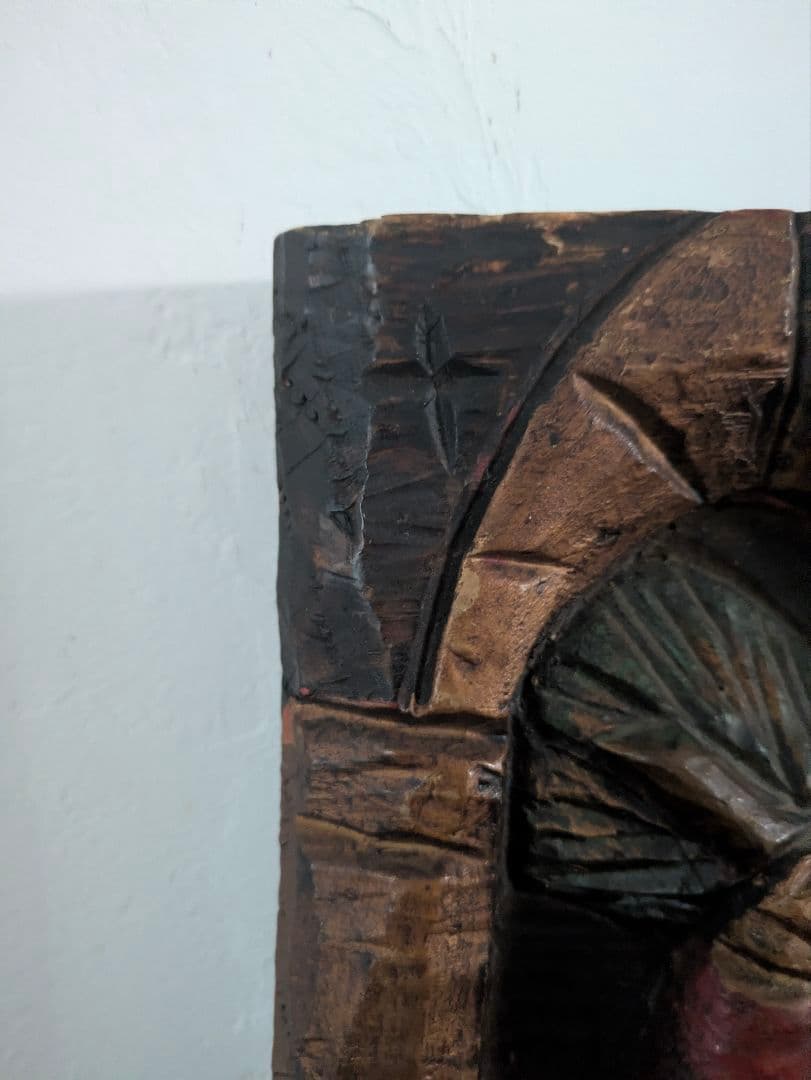 置物　アート　オブジェ　無垢　インド製　ヴィンテージ　アンティーク　木製