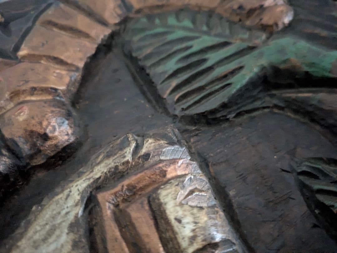 置物　アート　オブジェ　無垢　インド製　ヴィンテージ　アンティーク　木製