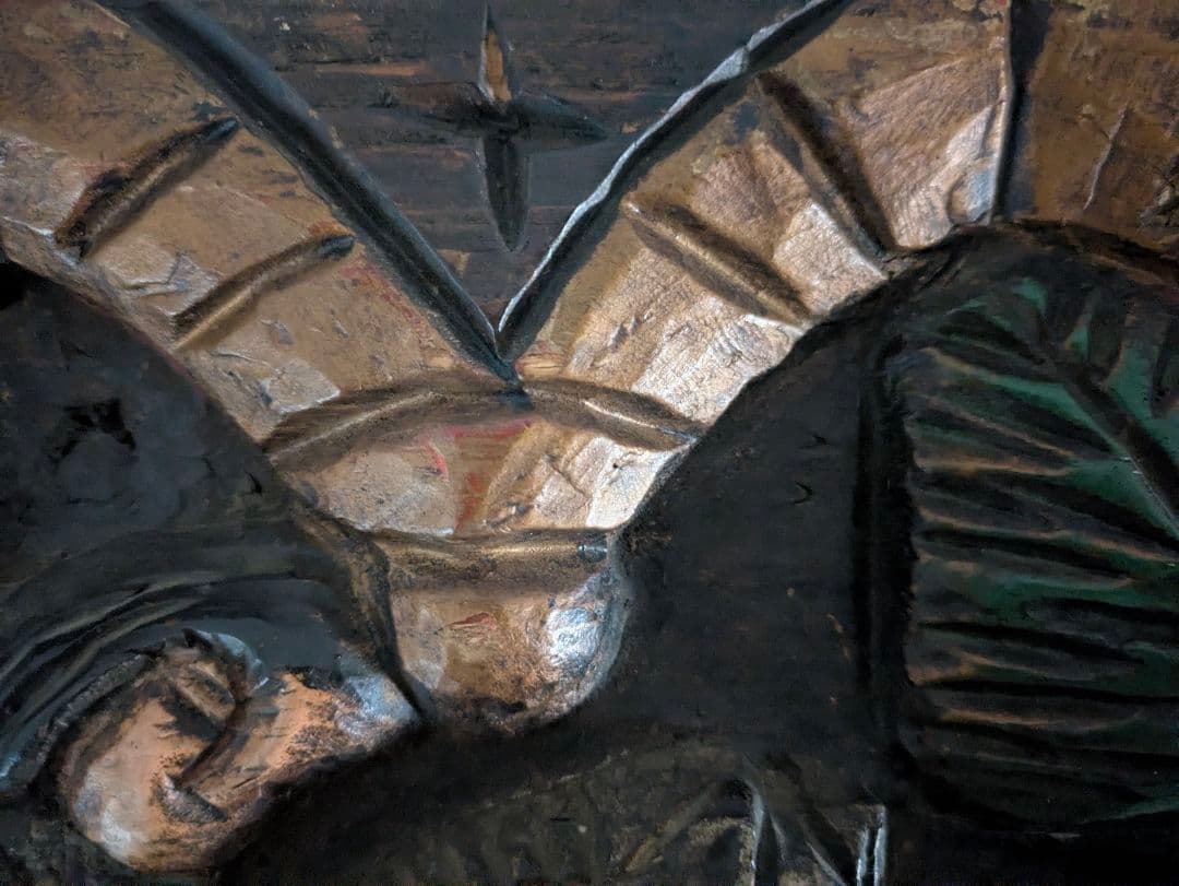 置物　アート　オブジェ　無垢　インド製　ヴィンテージ　アンティーク　木製