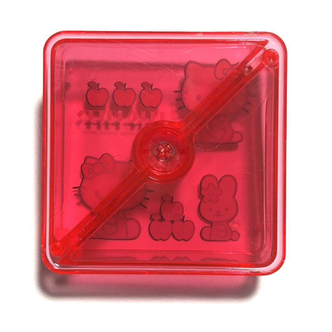 Sanrio Hello kitty 小物入れ ワンプッシュキャニスター 希少