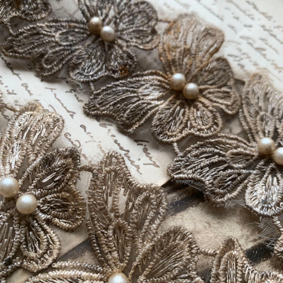 ジャンクジャーナル素材☆錆染パール付きバタフライ20モチーフ20 480