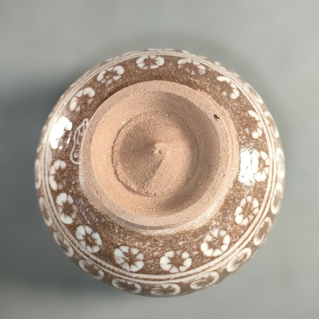 A1396-2/京焼清水焼/よし文 造/三島茶碗7客/在銘/抹茶碗1客/懐石道具