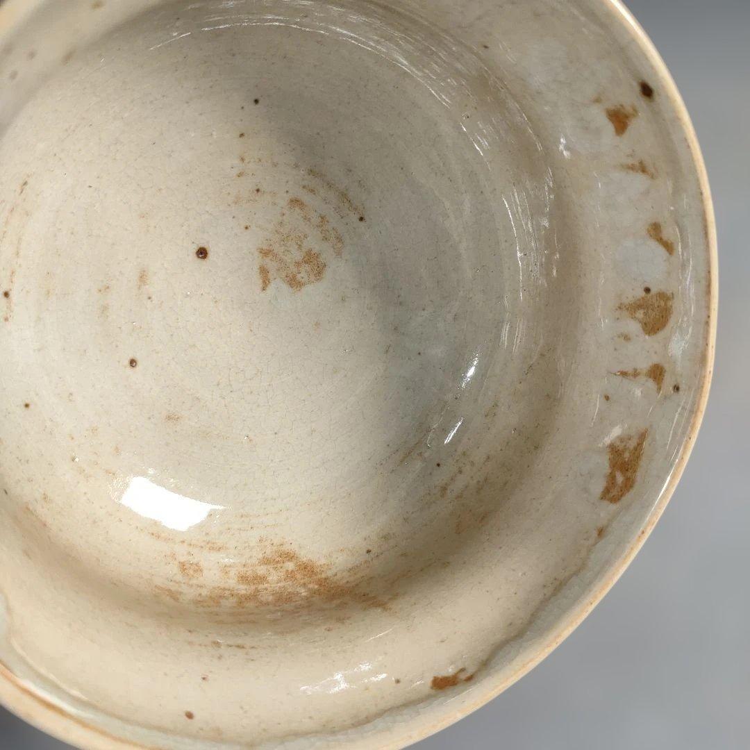 A1396-2/京焼清水焼/よし文 造/三島茶碗7客/在銘/抹茶碗1客/懐石道具