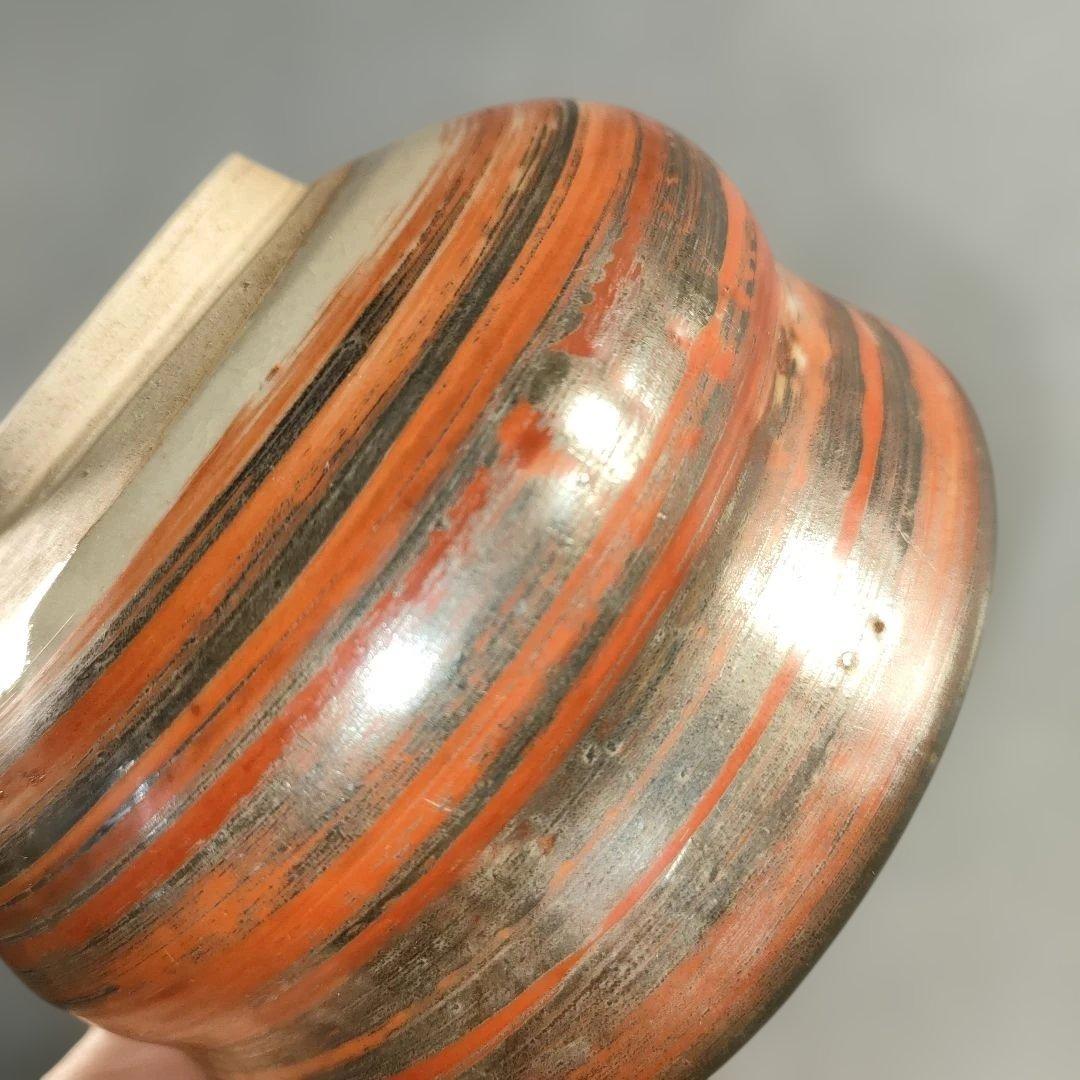 A1396-2/京焼清水焼/よし文 造/三島茶碗7客/在銘/抹茶碗1客/懐石道具