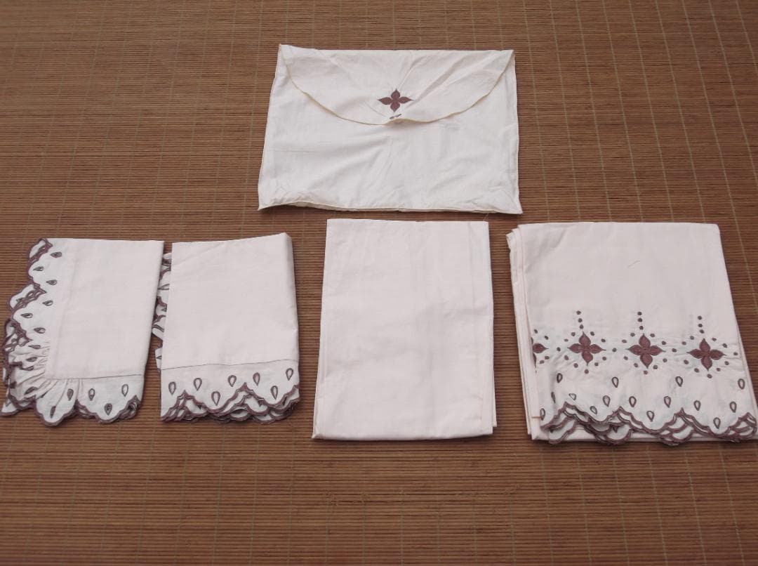 バリ島～ リゾートテイスト 寝具4点セット ベッドカバー　ピローケース（2枚）