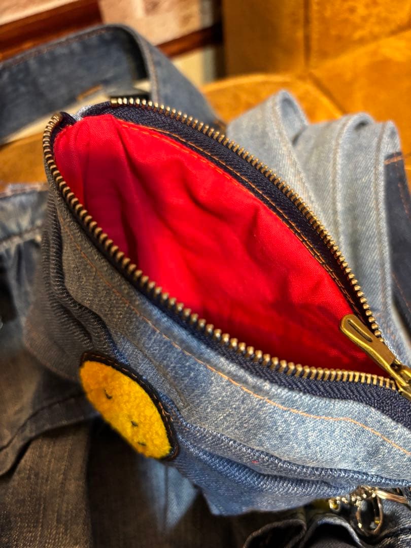 デニムフリルバッグ