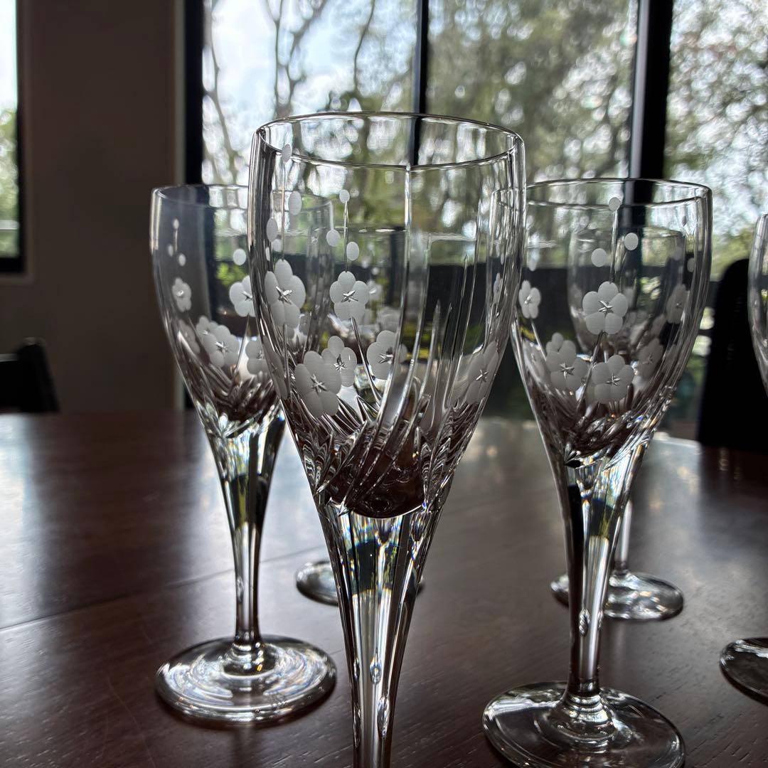 ロイヤルドルトン　クリスタルグラス　6個