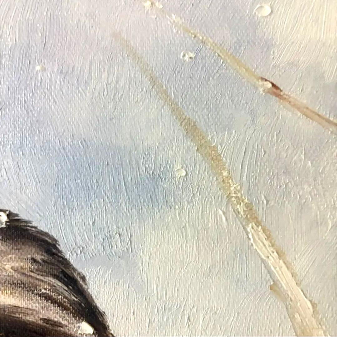 シマエナガ　【油絵】