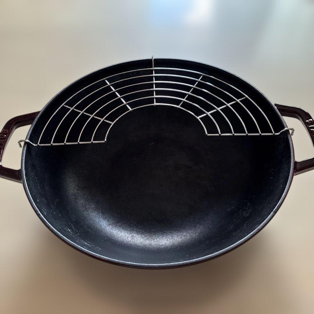 STAUB サイズ30 ガラス蓋　網付き