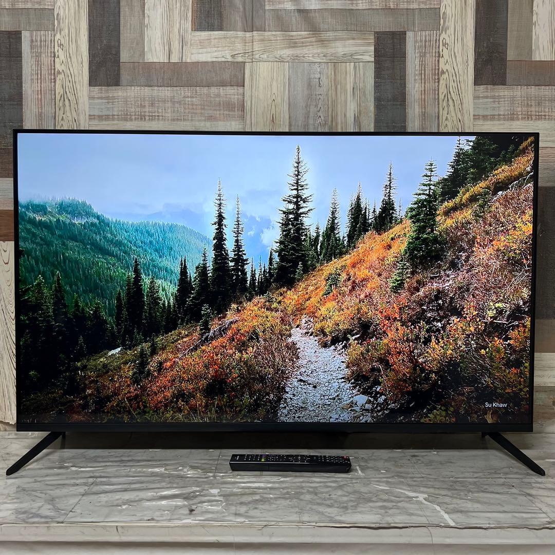 リクエスト価格❣️グリーンハウス50型4KベゼルレスTV裏番組録画対応Wチューナ