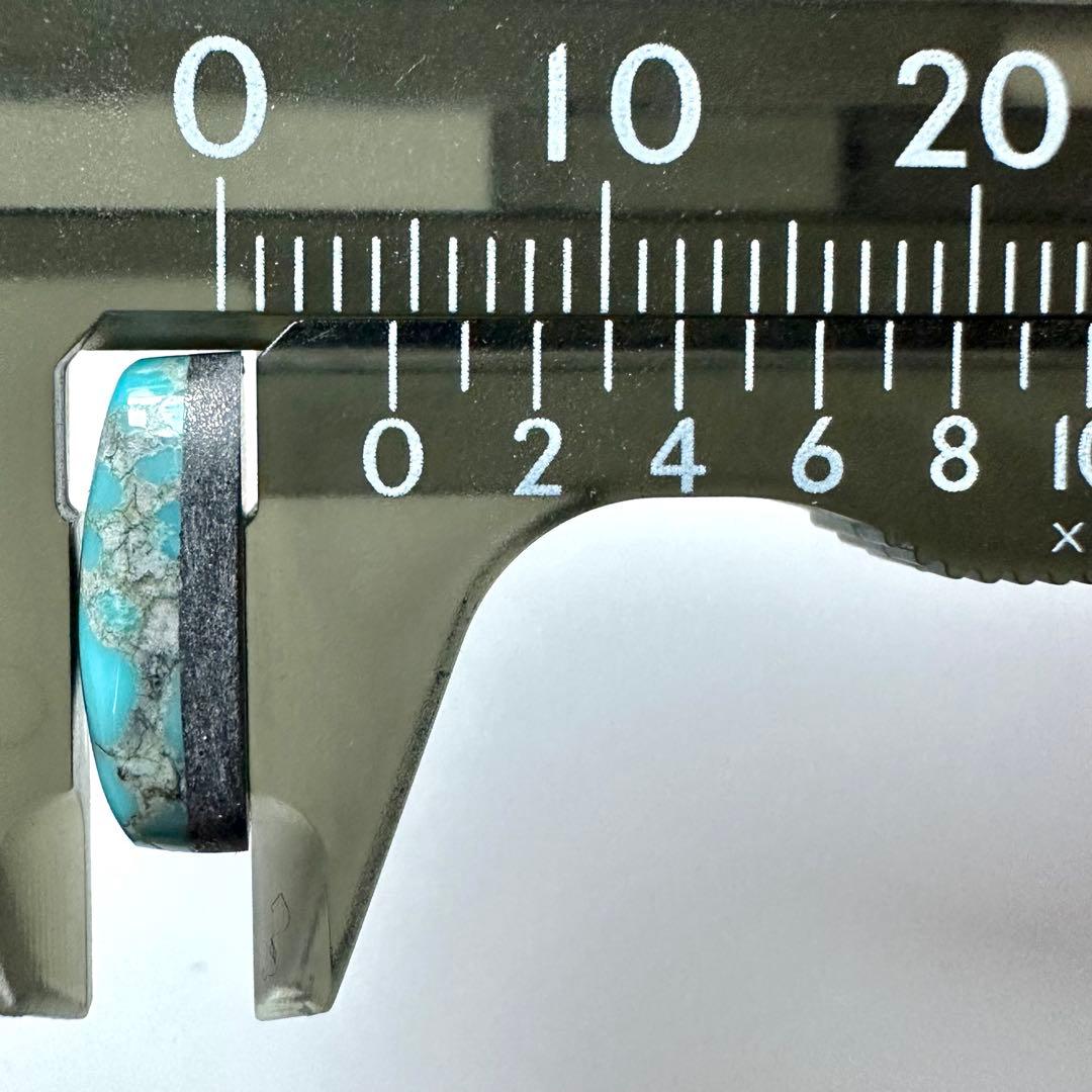 ターコイズ ドライクリーク 3.8ct ホワイトウェブ スモーキーグレー