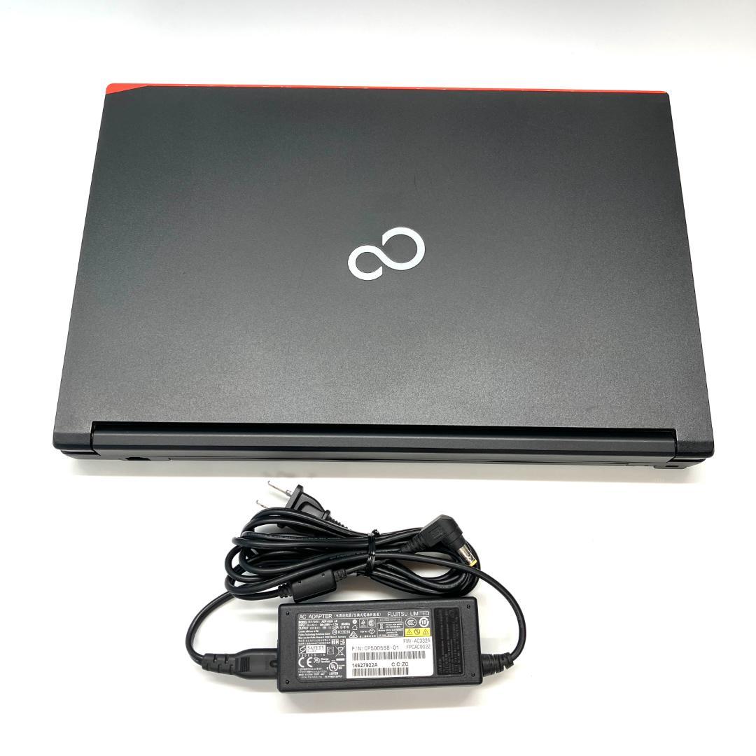 仕事も趣味もはかどる❣️綺麗めブラック すぐ使える 快速SSD ノートパソコン