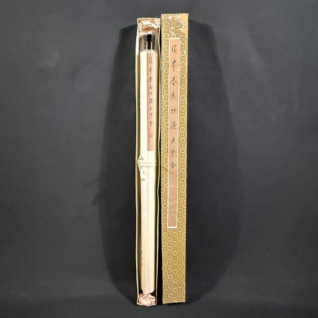 K209 戴朱東 「春光爛漫」 掛軸 中国画 絹本 共箱