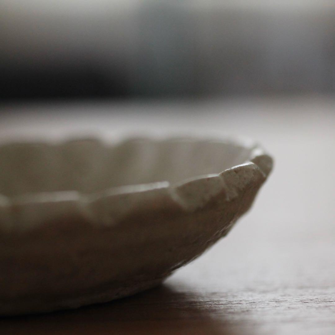 志野の小皿　骨董　古道具