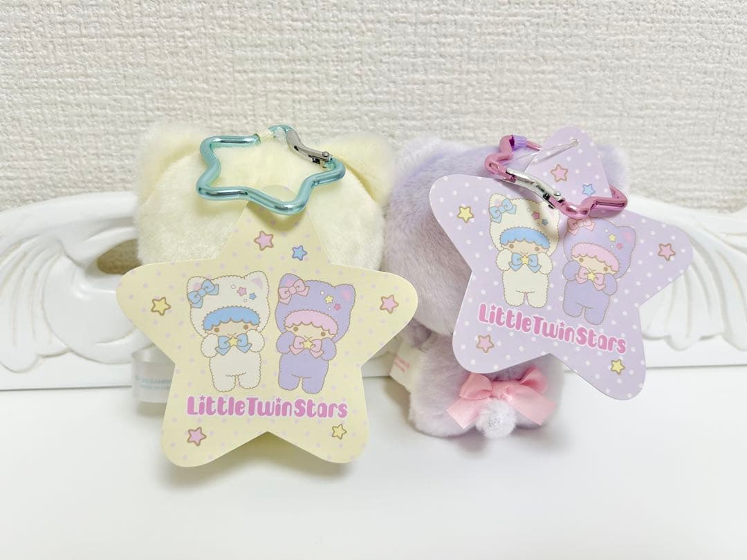 キキララ 50周年 きぐるみマスコットキーホルダー ぬいぐるみ ラブブ風
