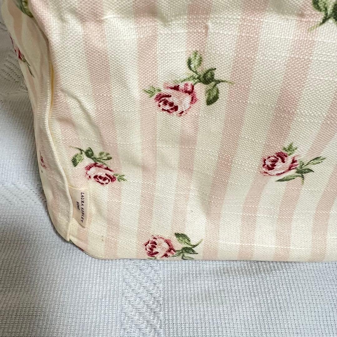 ローラアシュレイ（LAURA ASHLEY）ストレージボックス／布製バスケットL