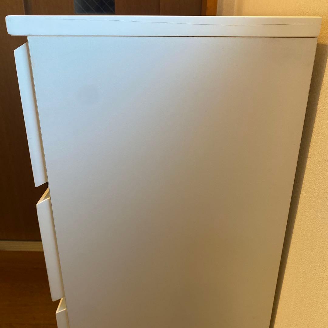 チェスト　4段　ホワイト　1点 dinos 収納 光沢 木製 リビング　タンス