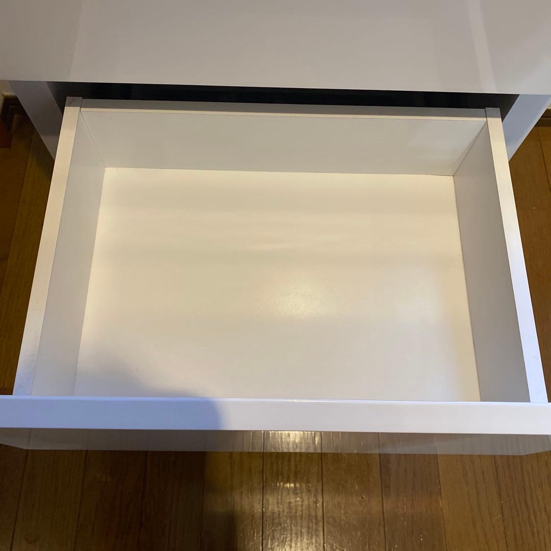 チェスト　4段　ホワイト　1点 dinos 収納 光沢 木製 リビング　タンス