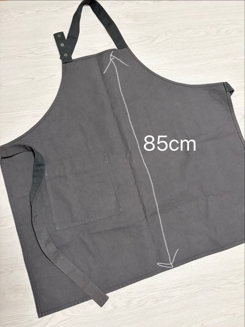 美品 マーガレットハウエル エプロン チャコールグレー