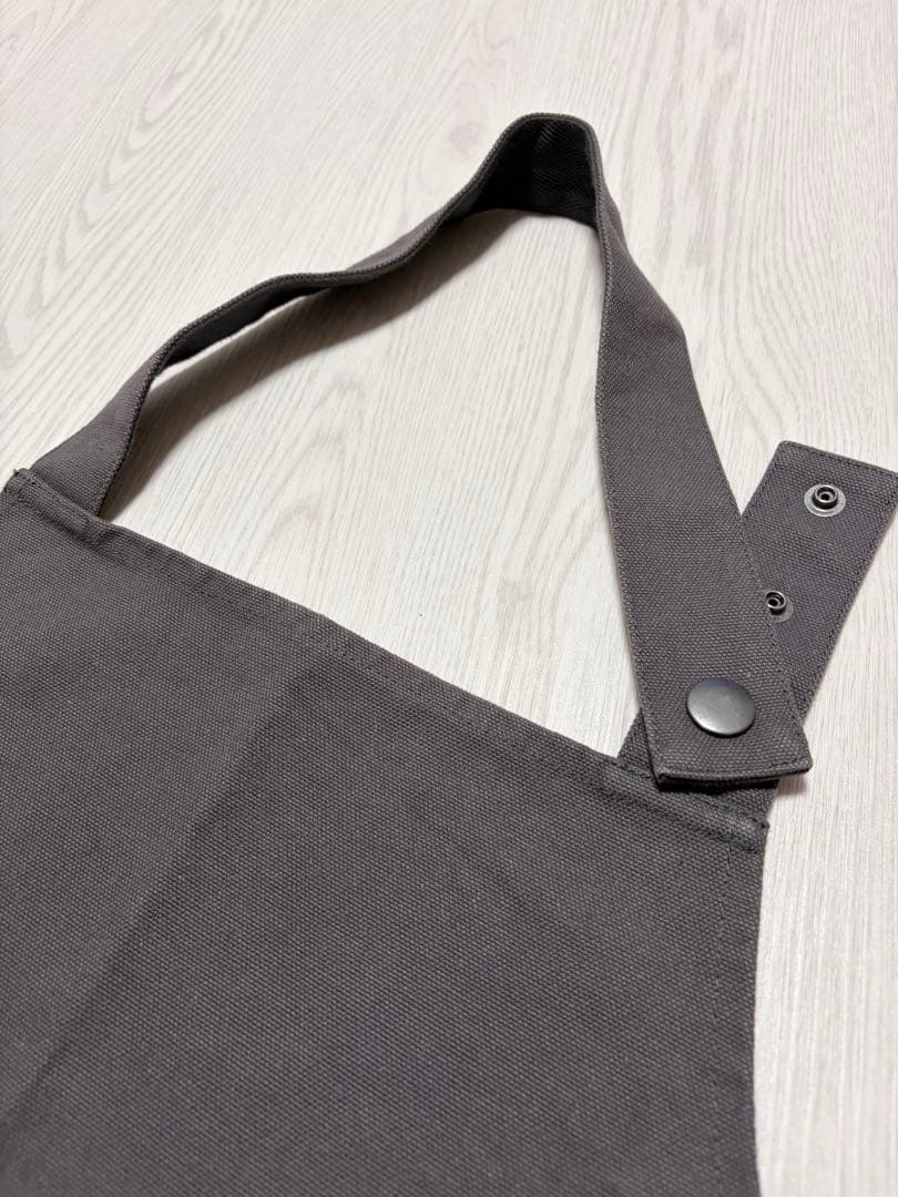 美品 マーガレットハウエル エプロン チャコールグレー