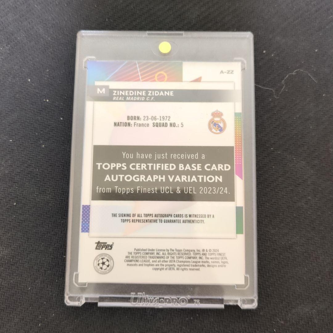 (明日まで値下げ)topps ジネディーヌ・ジダン　ZIDANE 直筆サイン