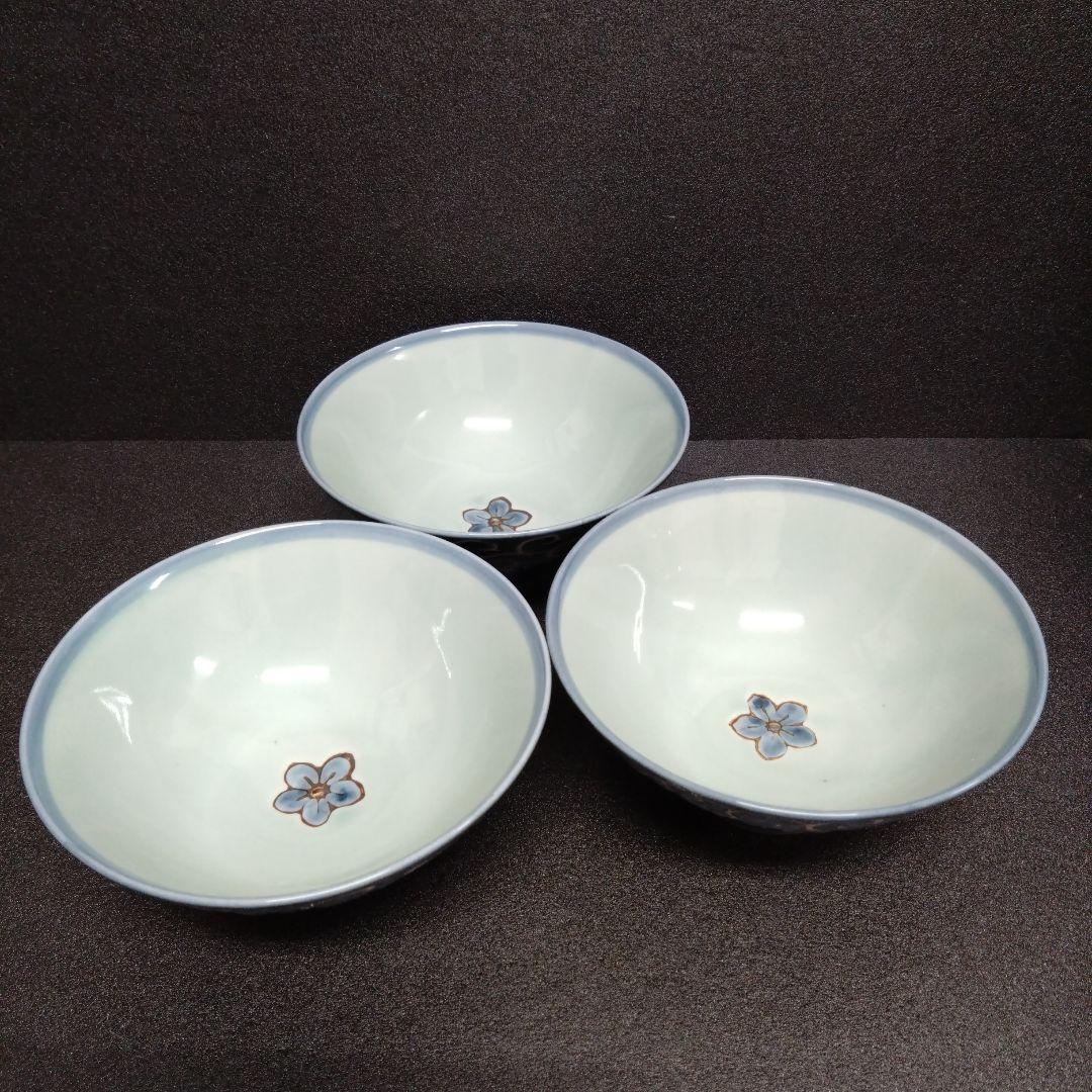 新品 波佐見焼 龍庵窯 大きめ飯碗3個　お祝い HASAMI JAPAN