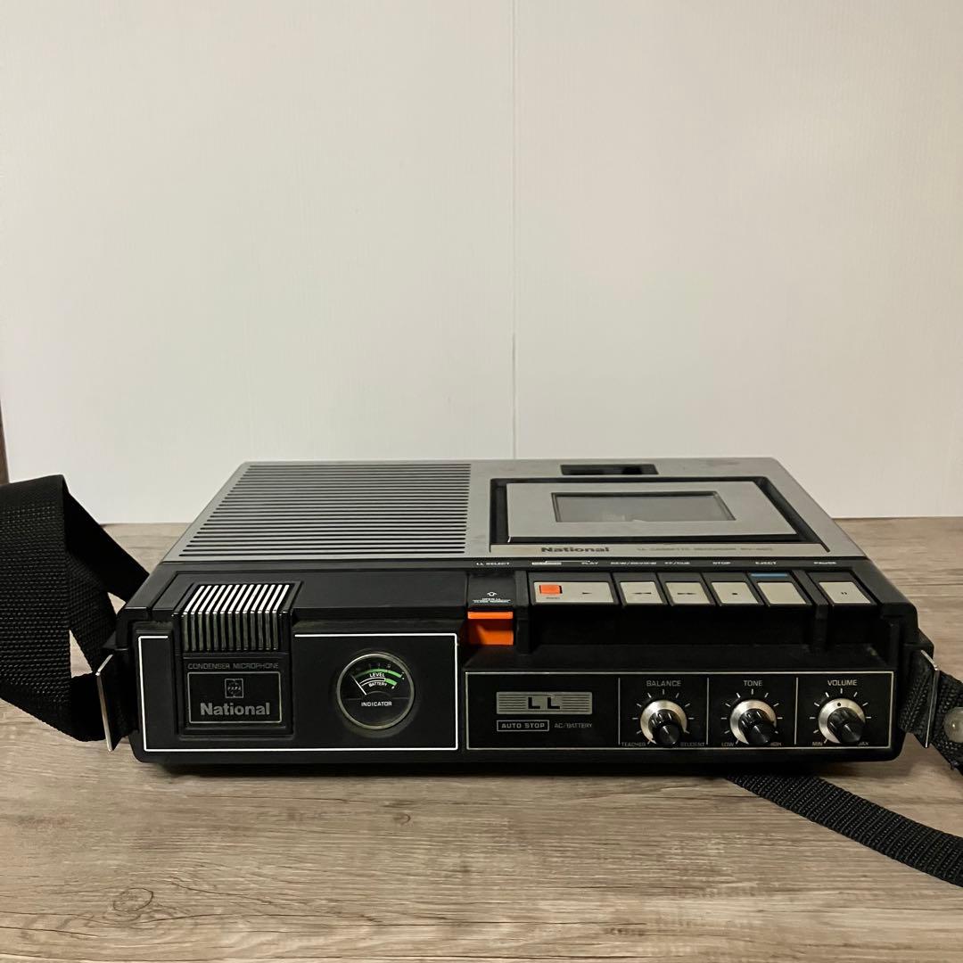 D-1 【昭和レトロ】National ナショナルカセットレコーダーRV-490