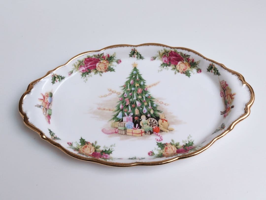 ✩希少品✩ ロイヤルアルバート　クリスマスマジック　トレイ