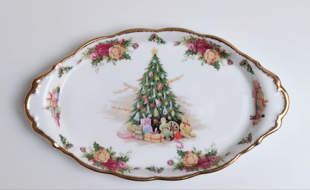 ✩希少品✩ ロイヤルアルバート　クリスマスマジック　トレイ