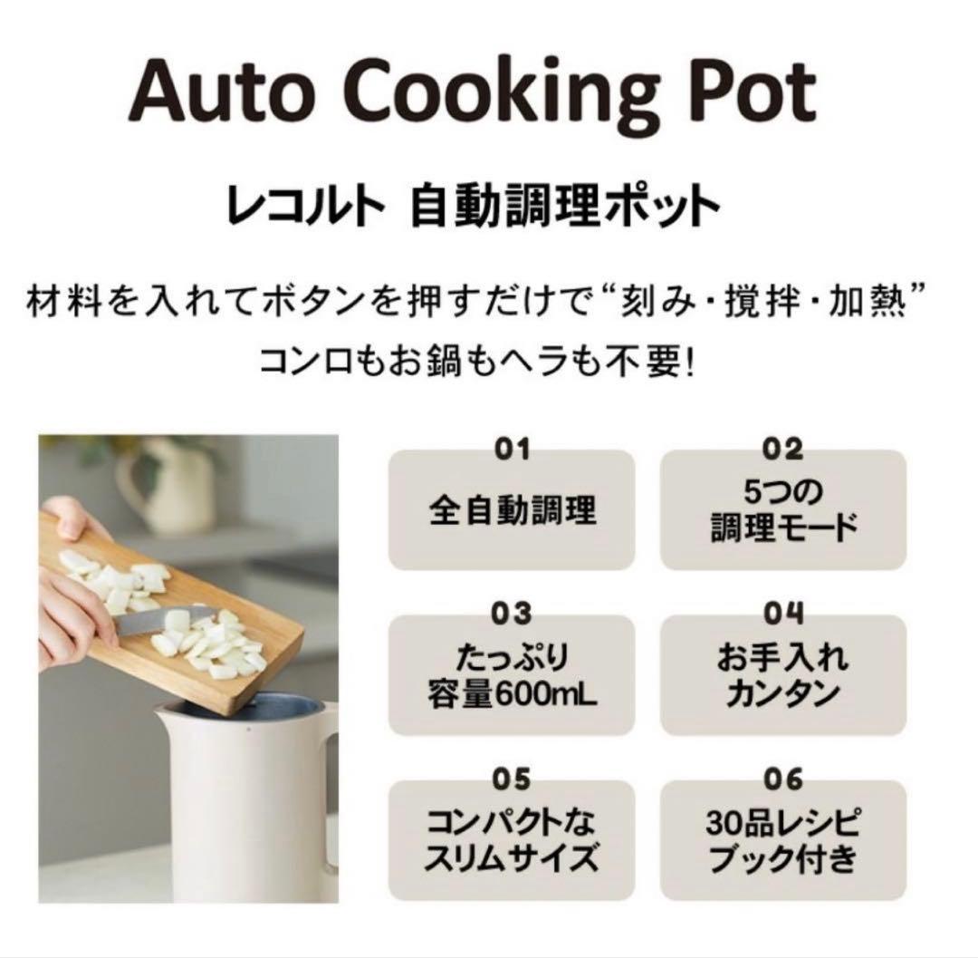 【超美品】recolte (レコルト) 自動調理ポット ソイ＆スープブレンダー