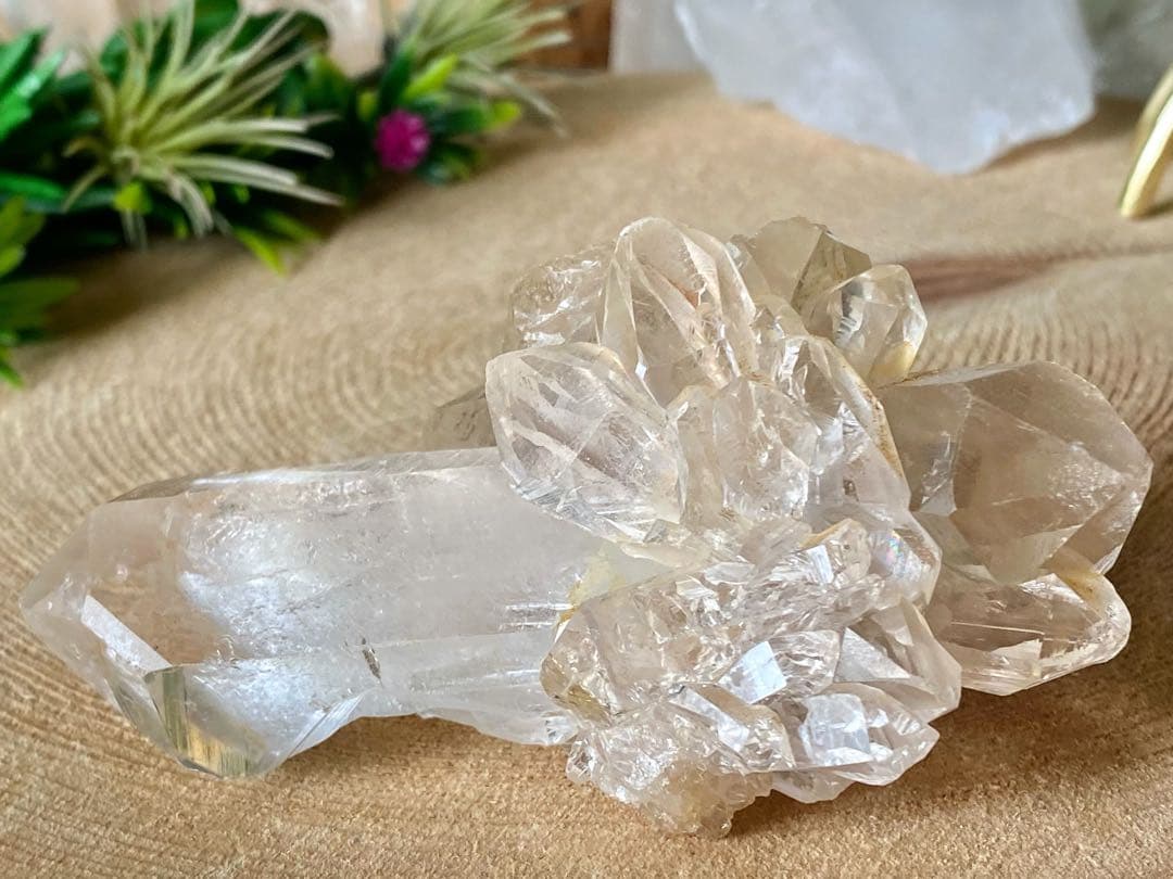 バーナクル　ヒマラヤ水晶　マニカラン産　天然石　水晶クラスター　タイムリンク