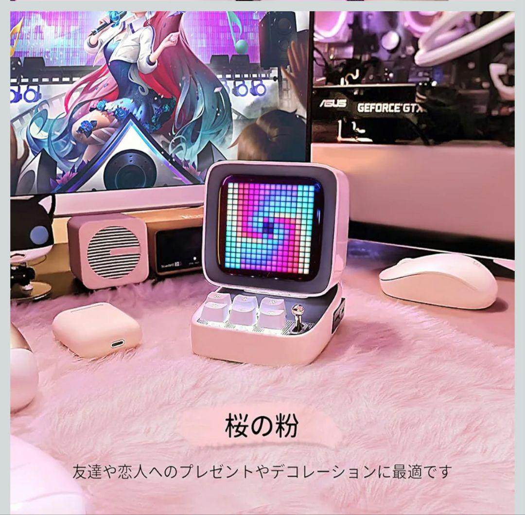 1 DITTO ポータブルBluetoothスピーカー　ピクセルディスプレイ