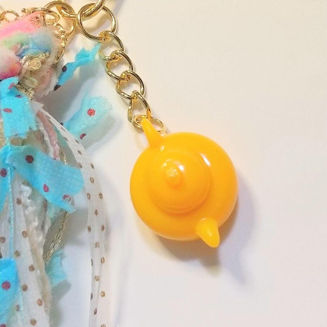 SOLD◆ハンドメイド 引き揃え糸 タッセル チャーム パフェ ゆめかわ