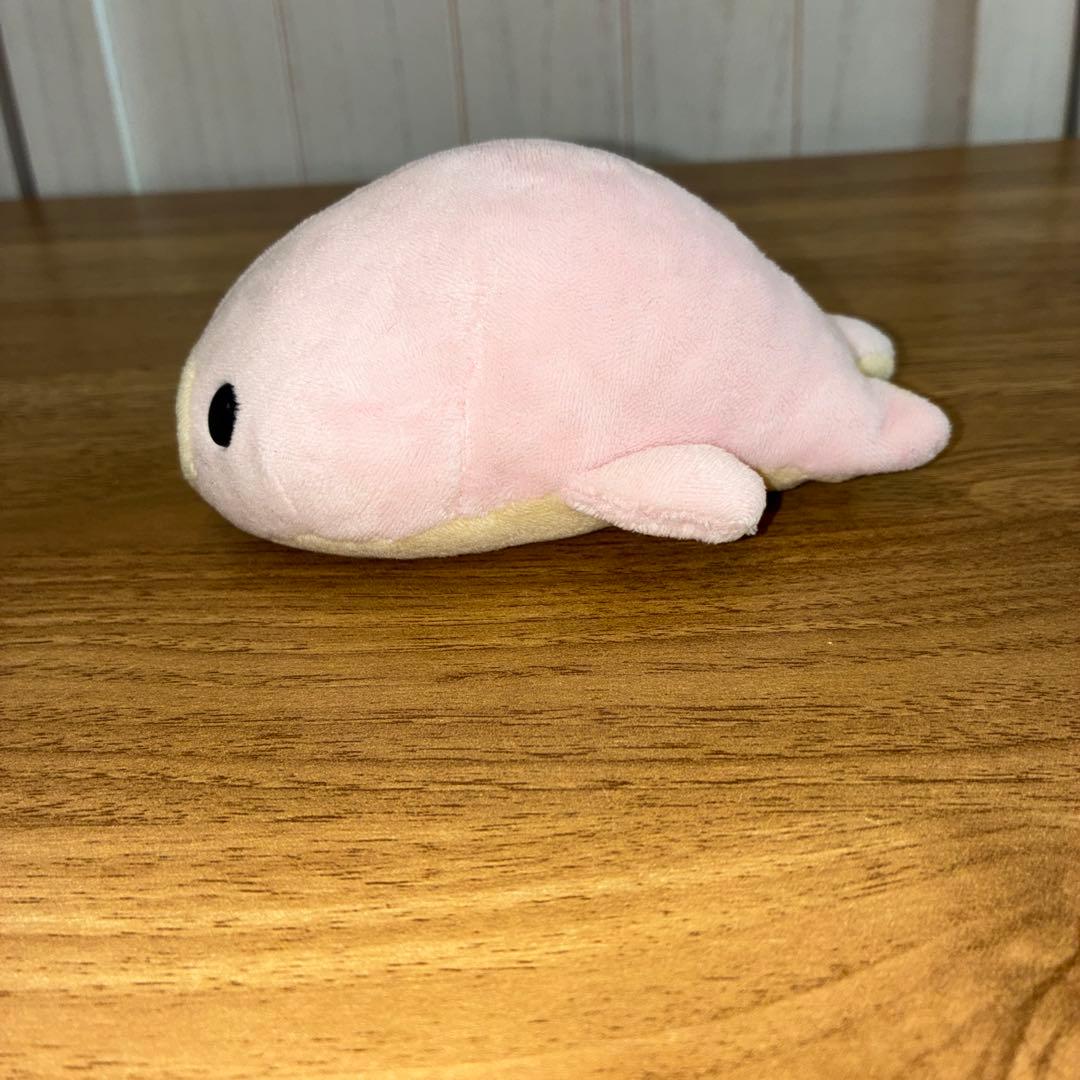 まめゴマぬいぐるみ。桜ピンク。さくら。レトロなまめゴマぬいぐるみ。