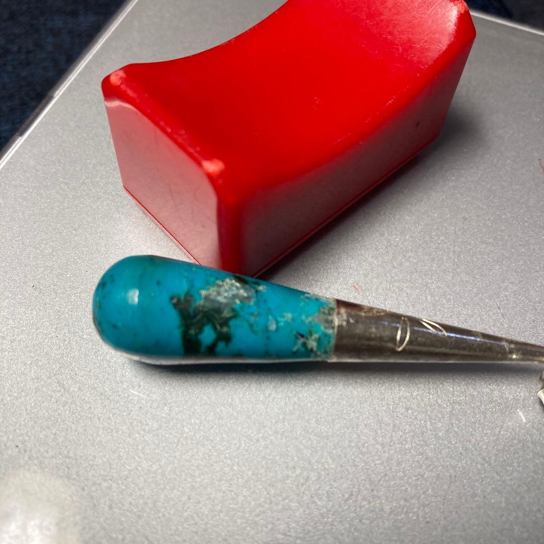 ( ´ ▽ ` )綺麗なターコイズ(トルコ石)のカレンシルバーのネックレス