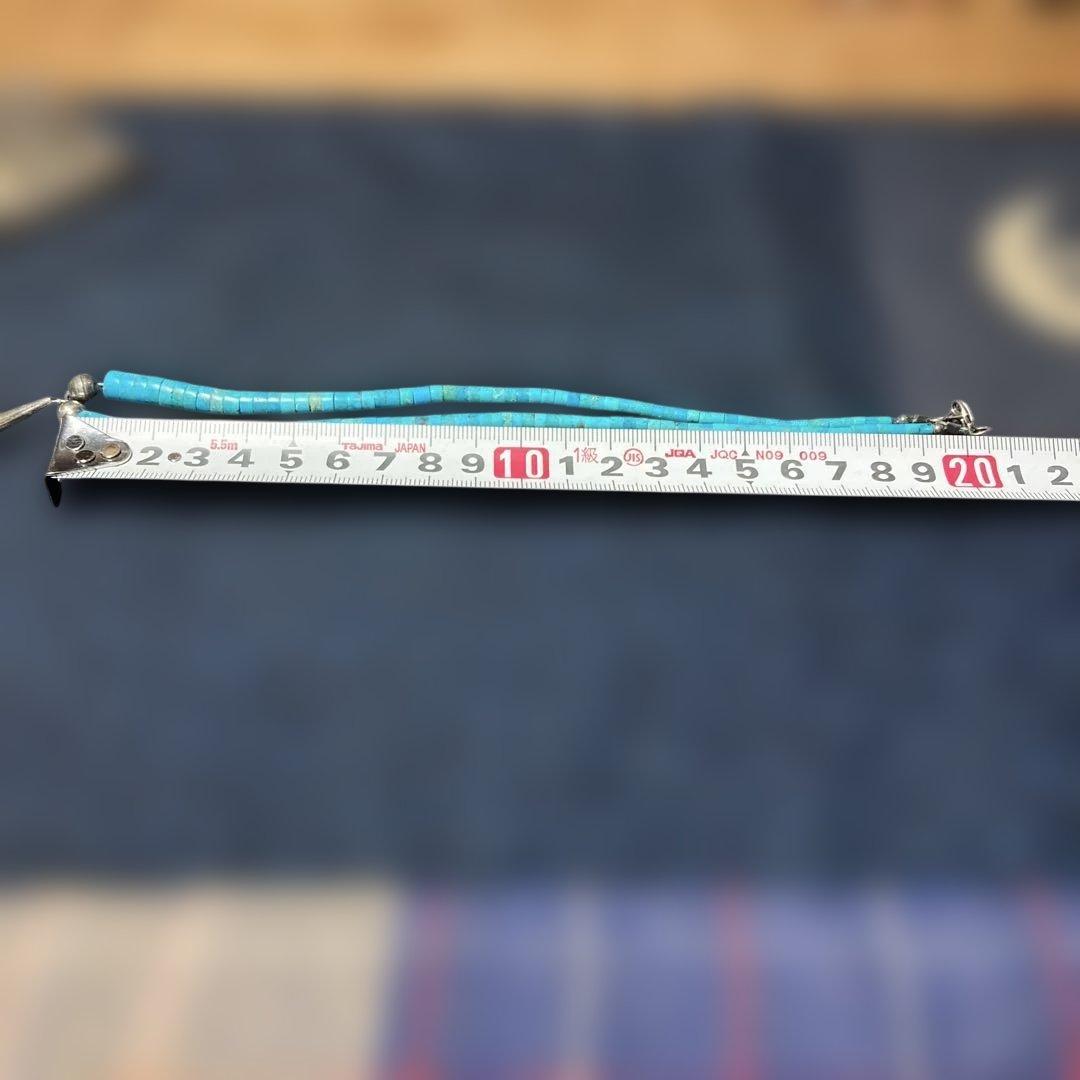 ( ´ ▽ ` )綺麗なターコイズ(トルコ石)のカレンシルバーのネックレス