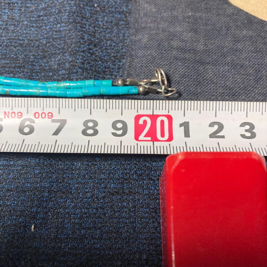 ( ´ ▽ ` )綺麗なターコイズ(トルコ石)のカレンシルバーのネックレス