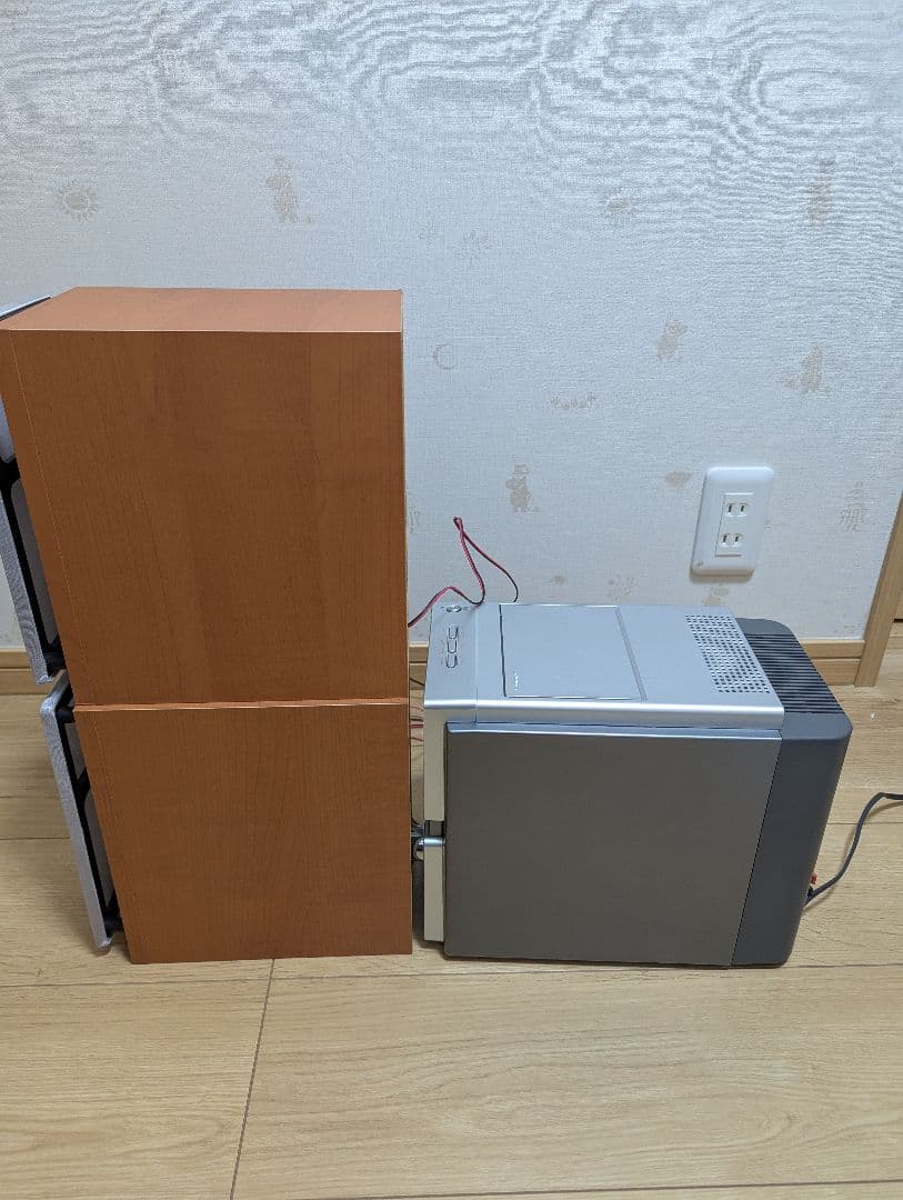 A美品SONY CD・MD・カセットデッキ コンポ cmt-m35wm ソニー