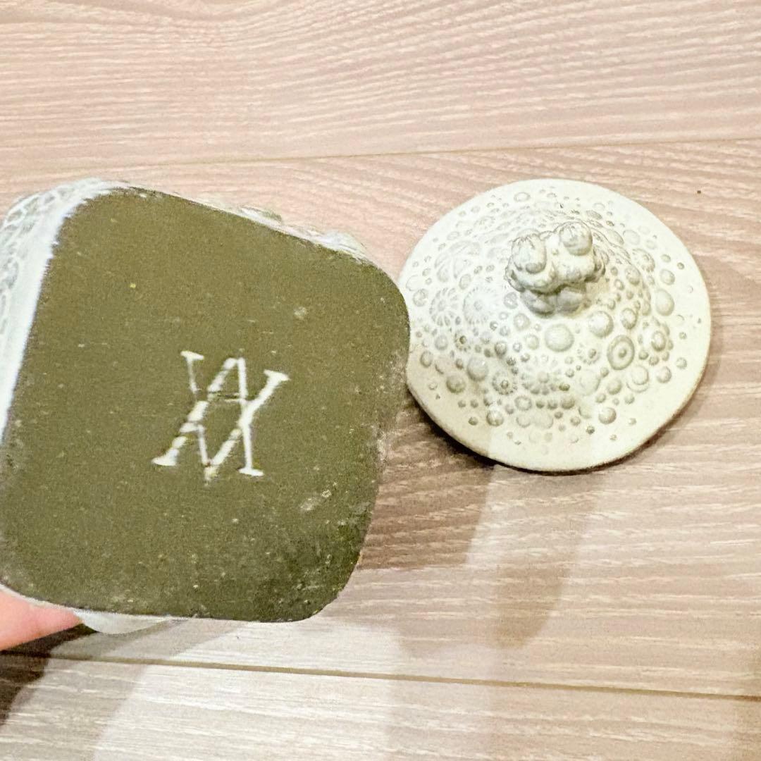 アスティエ希少キャニスター蓋付きキャンドルカバー小物入れ