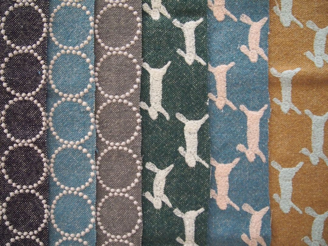 ミナペルホネン ハンドメイド スツール dop タンバリン 生地 チェア ベンチ