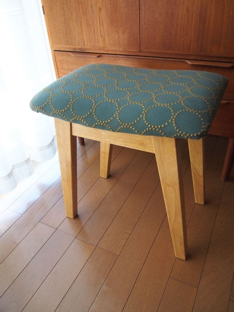 ミナペルホネン ハンドメイド スツール dop タンバリン 生地 チェア ベンチ