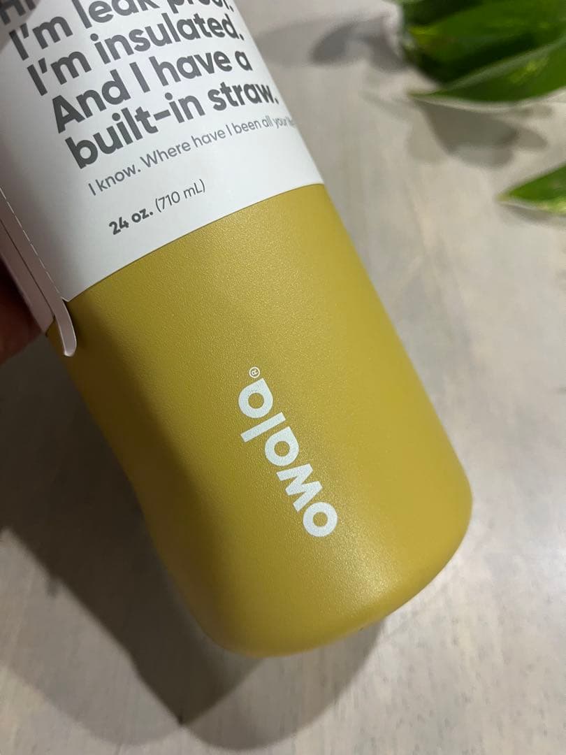 Owala オワラ　水筒　710ml ホワイト　黄緑