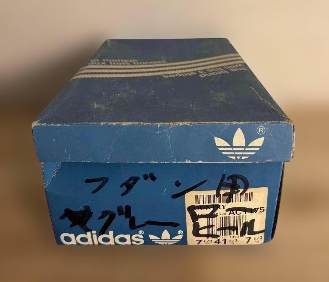 80s Vintage adidas Blue Boxフランス製カントリー
