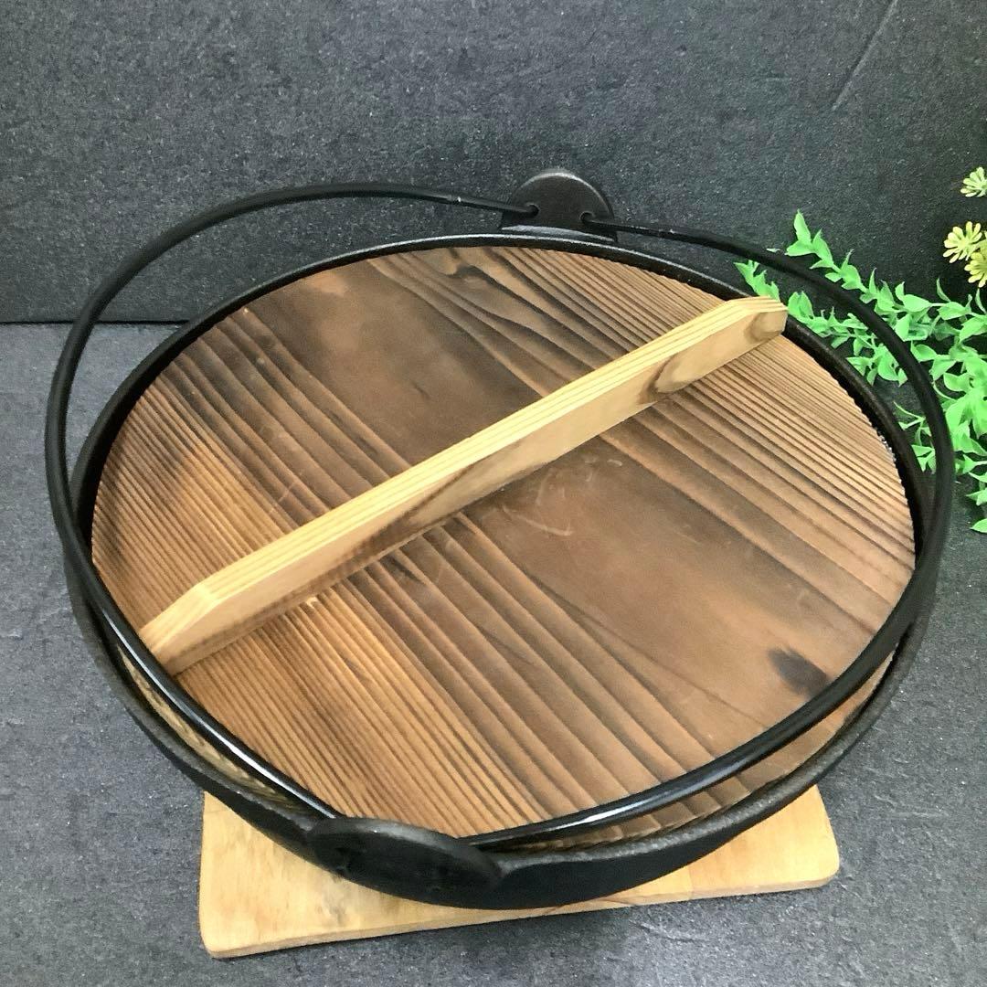 【新品・未使用】イシガキ『粋　宝健鍋・いろり鍋27㎝』鍋敷き・玉杓子付