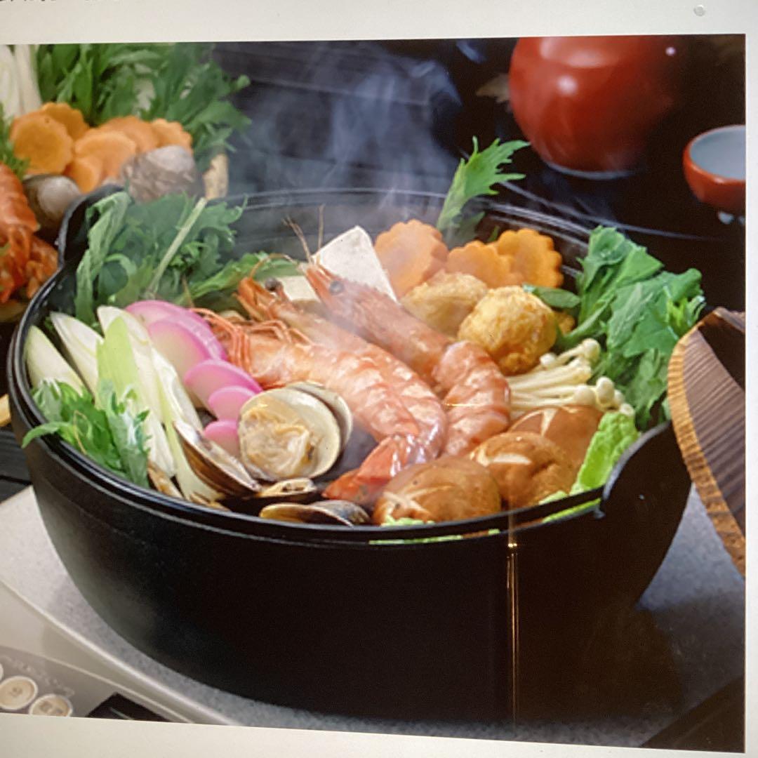 【新品・未使用】イシガキ『粋　宝健鍋・いろり鍋27㎝』鍋敷き・玉杓子付