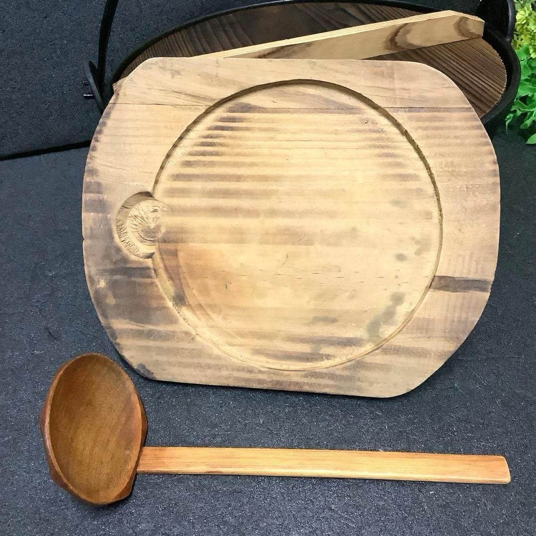 【新品・未使用】イシガキ『粋　宝健鍋・いろり鍋27㎝』鍋敷き・玉杓子付