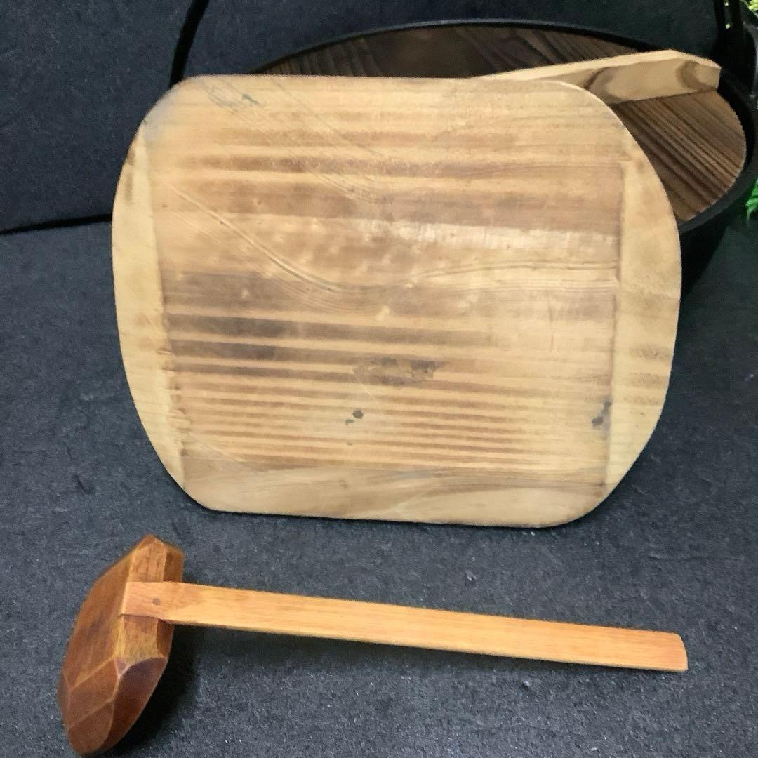 【新品・未使用】イシガキ『粋　宝健鍋・いろり鍋27㎝』鍋敷き・玉杓子付