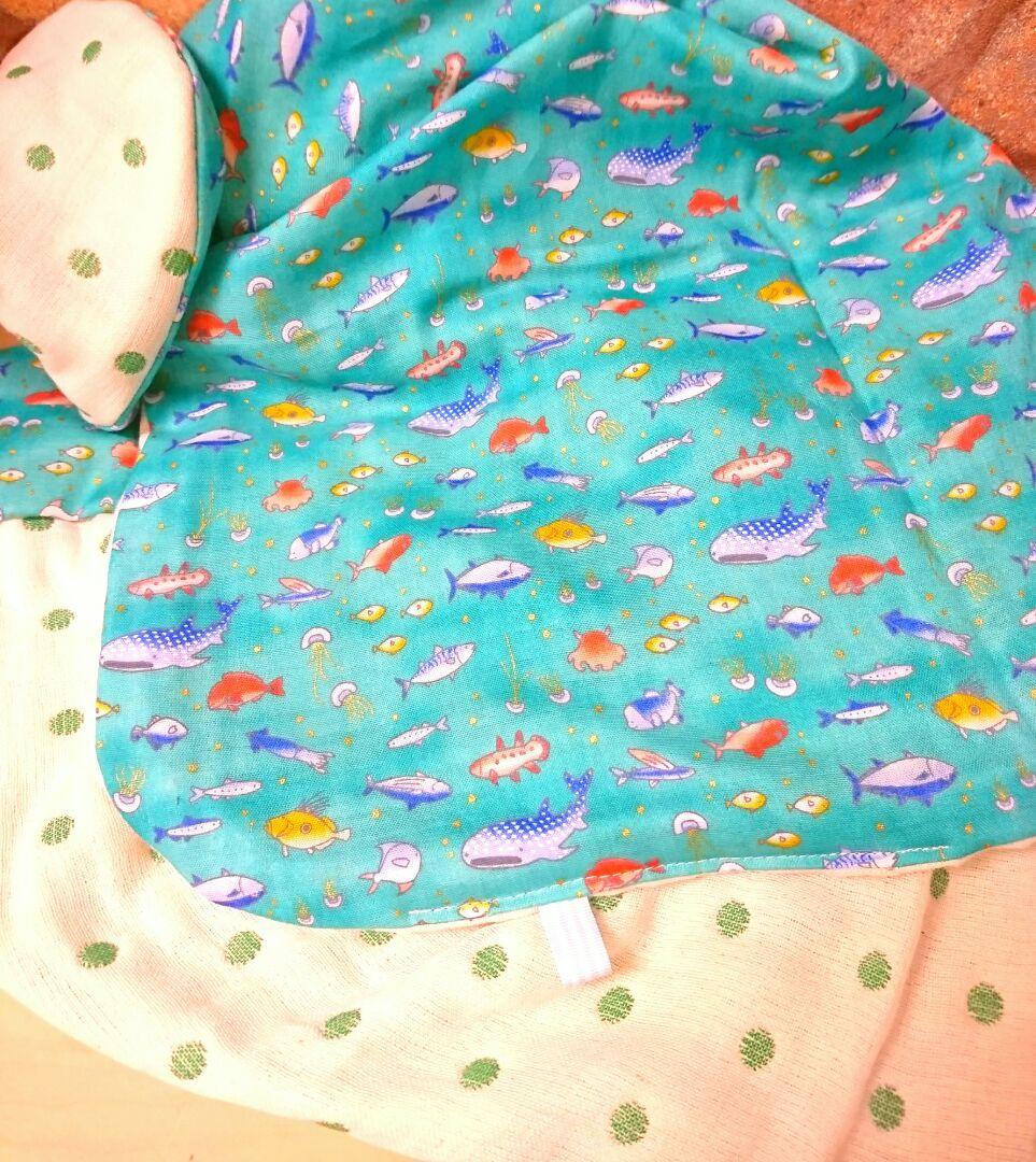 専用❤みかん＊超超特価⭐ふわとろ☆８重ガーゼ⭐特大ブランケット⭐魚＊水族館