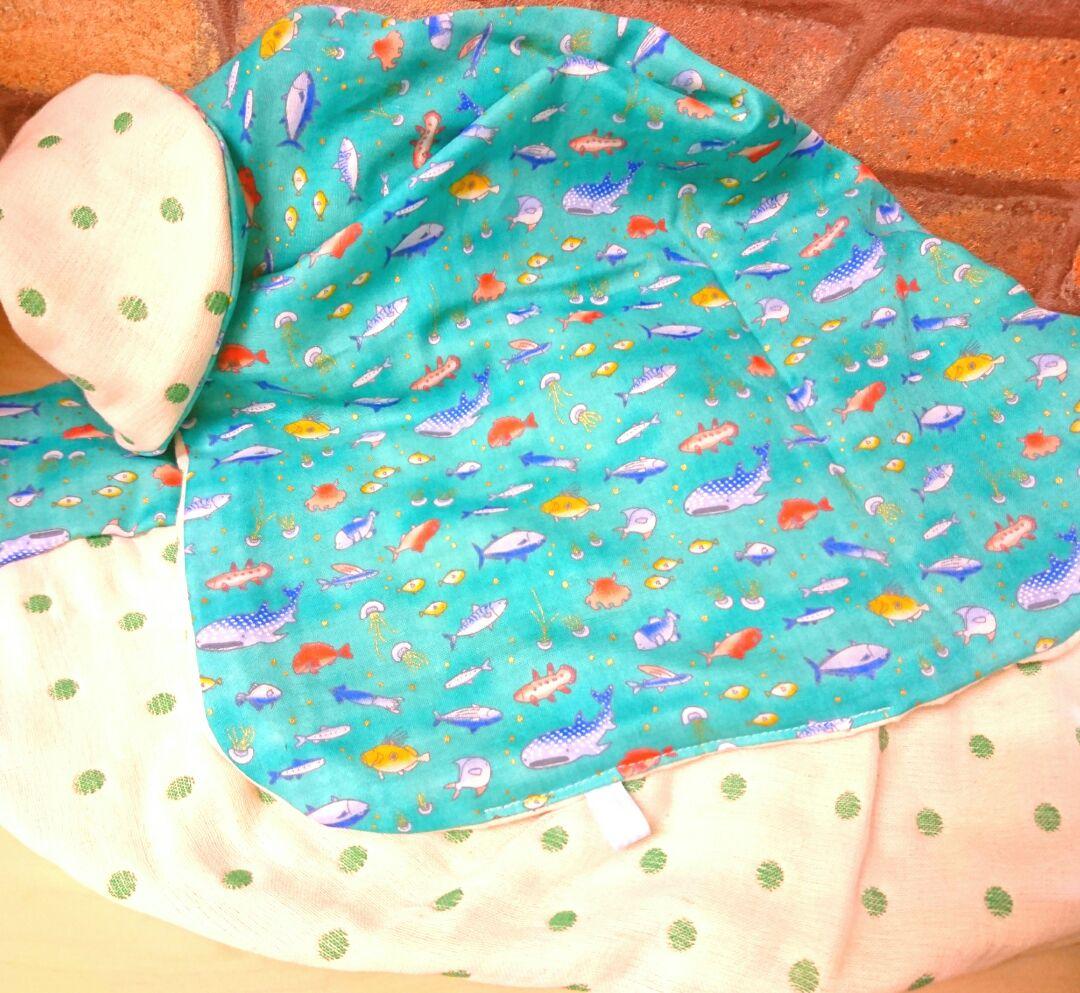 専用❤みかん＊超超特価⭐ふわとろ☆８重ガーゼ⭐特大ブランケット⭐魚＊水族館